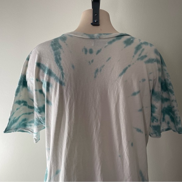 Lauren Moshi Peace Hippie Boyfriend Tshirt Dress Tie Dye Relazed 100% Cotton - Picture 12 of 13